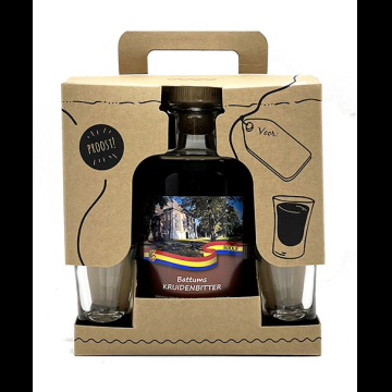 Battums Kruidenbitter Geschenkverpakking met 2 Shotglaasjes