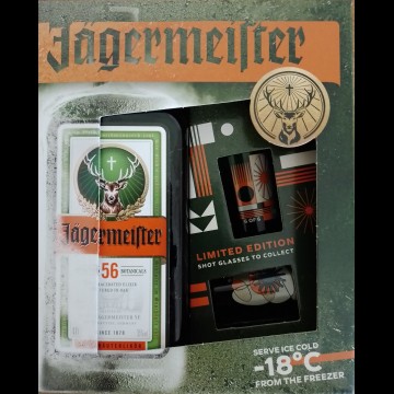 Jägermeister 70cl GVP met 2 shotglazen Limited Edition