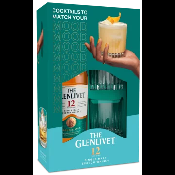 The Glenlivet 12 Years Old Double Oak Giftpack met 2 Glazen