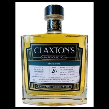 Claxton's Warehouse No.1 Ben Nevis 26 YO Highlands