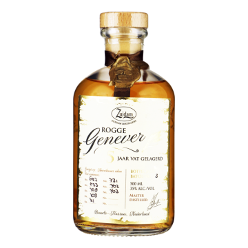 Zuidam 5 jaar oude Rogge jenever halve liter