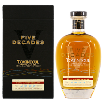 Tomintoul Five Decades Speyside Single Malt Whisky