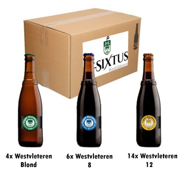 Abdij St-Sixtus Westvleteren mixdoos 24 flessen