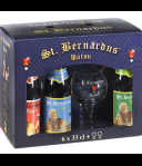 St. Bernardus Geschenkverpakking 6 Flesjes met 2 Glazen