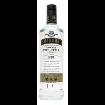 Smirnoff Black No.55 Copper pot distilled