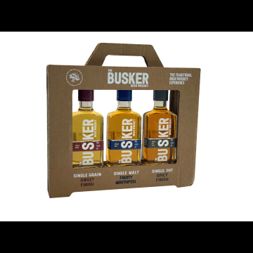 The Busker Irish Whiskey Giftpack 3x20cl