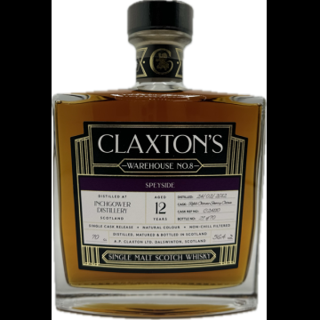 Claxton's Warehouse No.8 Inchgower 2012 12 Years Old