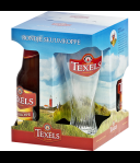 Biergeschenk Rondje Texels Skuumkoppe 3 flesjes + glas