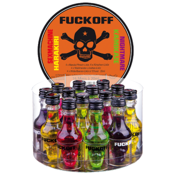 Fuckoff shots assorti 16 flesjes