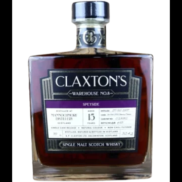 Claxton's Warehouse No.8 Mannochmore 15 YO Speyside