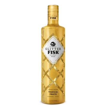 Fisk Glitter Gold Tropical Fruits