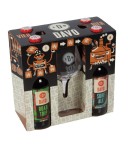 DAVO bier geschenk 4 flesjes + 1 Davo glas