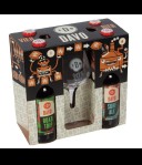 DAVO bier geschenk 4 flesjes + 1 Davo glas