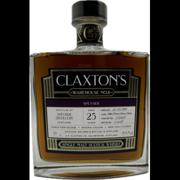 Claxton's Warehouse No.8 Speyside 1998 25 Years Old