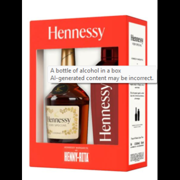 Hennessy VS Cognac in gitfpack met cocktaishaker