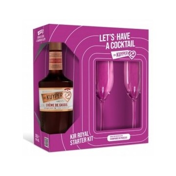 De Kuyper Crème de Cassis Kir Royal Starterskit