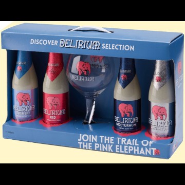 Delirium Tremens Geschenk 4 Flesjes met Glas