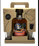 Battumse Whisky-Caramel Likeur Geschenkverpakking met 2 Shotglaasjes