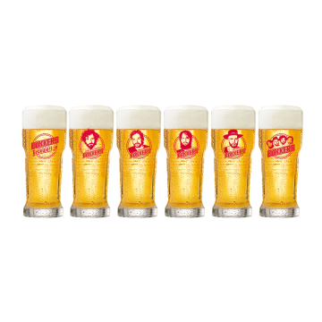 GROLSCH Bokkersglas set 6 stuks