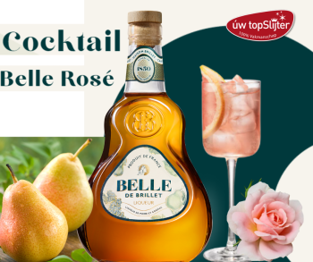 Belle De Brillet Likeur - Cocktail Rosé - uw topSlijter mixtip 