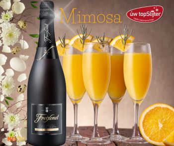 Mixtip - Mimosa cocktail met Freixenet Cordón Negro Brut - uw topSlijter 