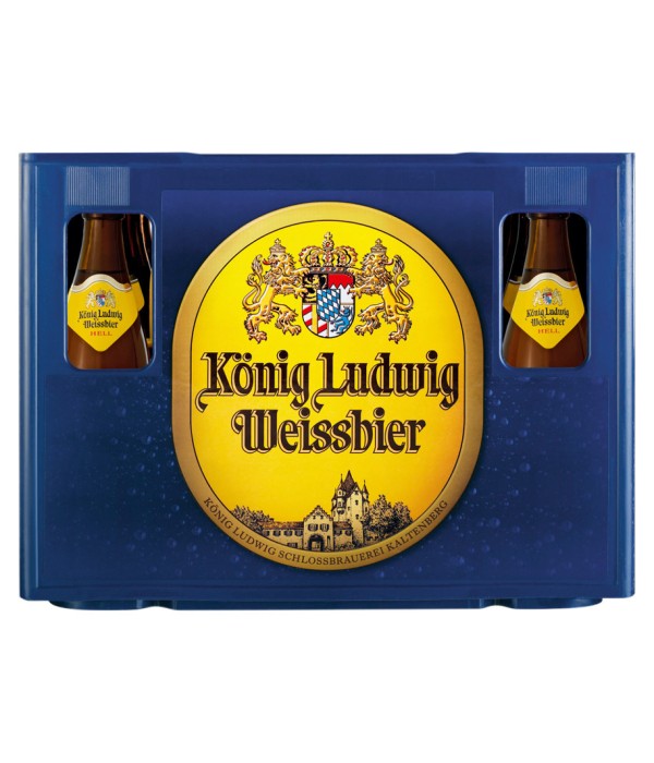 König Ludwig Weissbier krat 20x50cl bij t Bockje in Bathmen