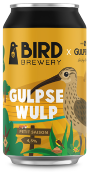 Fles Bird Brewery X Gulpener Gulpse Wulp Petit Saison, bier van Bird Brewery, op voorraad bij slijterij t Bockje in Bathmen
