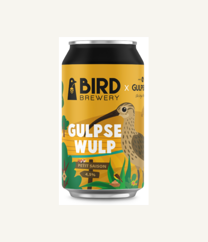 Fles Bird Brewery X Gulpener Gulpse Wulp Petit Saison, bier, bij slijterij ’t Bockje in Bathmen