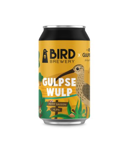 Fles Bird Brewery X Gulpener Gulpse Wulp Petit Saison, bier van Bird Brewery, bij slijterij t Bockje in Bathmen