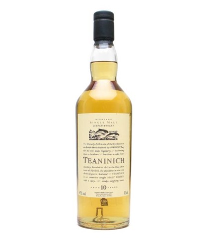 Fles Teaninich 10 Years Old, Highland single malt whisky uit Alness, bij slijterij ’t Bockje in Bathmen