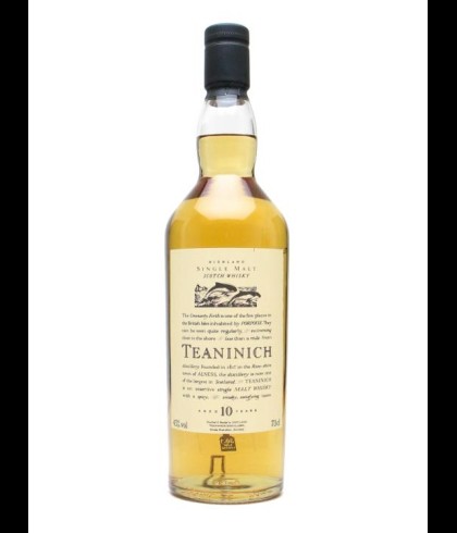 Fles Teaninich 10 Years Old, Highland single malt whisky uit Alness, op voorraad bij slijterij t Bockje in Bathmen