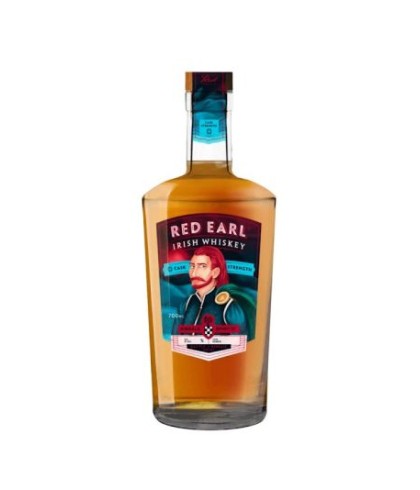 Fles Red Earl Irish Whiskey, whisky, op voorraad bij slijterij ’t Bockje in Bathmen
