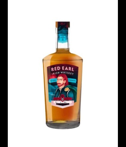Fles Red Earl Irish Whiskey, whisky, op voorraad bij slijterij ’t Bockje in Bathmen