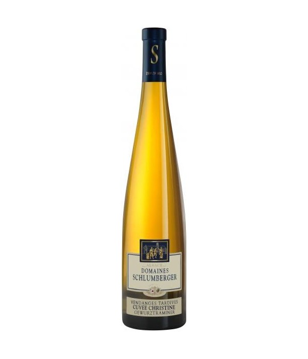 Domaines Schlumberger Cuvee Christine Gewurztraminer Vendages Tardives, wijn bij t Bockje in Bathmen