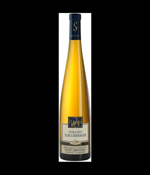 Domaines Schlumberger Cuvee Christine Gewurztraminer Vendages Tardives, wijn bij t Bockje in Bathmen