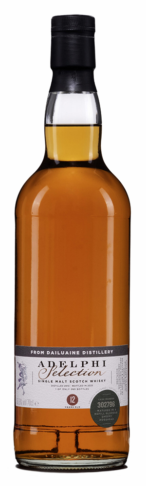 Fles Adelphi Dailuaine 12 Years Old 2013, single malt whisky, op voorraad bij slijterij t Bockje in Bathmen