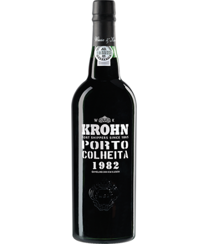 Port Krohn Porto Colheita 1982, bij slijterij ’t Bockje in Bathmen