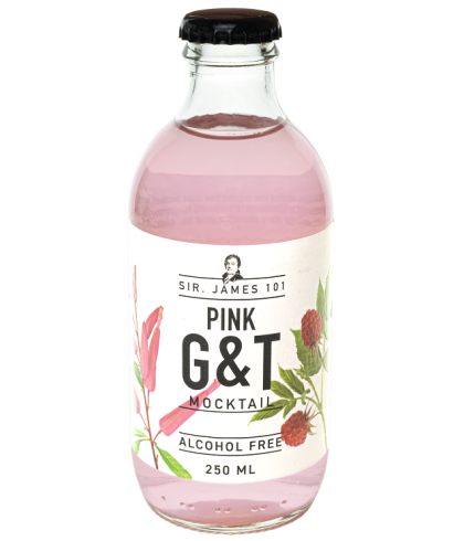 Alcoholvrije drank Sir. James 101 Pink G&T van Sir. James 101, bij slijterij ’t Bockje in Bathmen