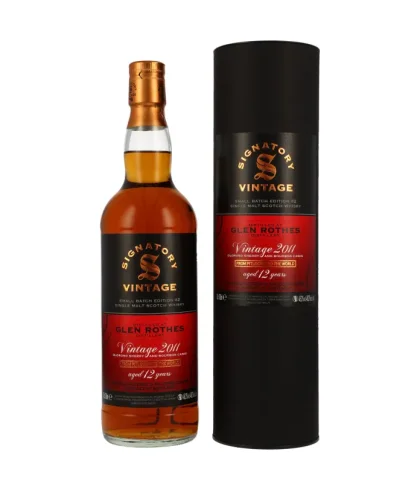 Fles Signatory Small Batch Edition #2 Glen Rothes 2011, whisky, op voorraad bij slijterij t Bockje in Bathmen