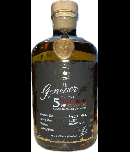 Fles Zuidam Oude Genever 5YO Amontillado, whisky, bij slijterij t Bockje in Bathmen