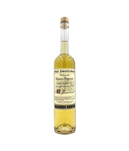 Oud Amsterdam 15 Jaar Gelagerde Graangenever, jenever bij slijterij t Bockje in Bathmen
