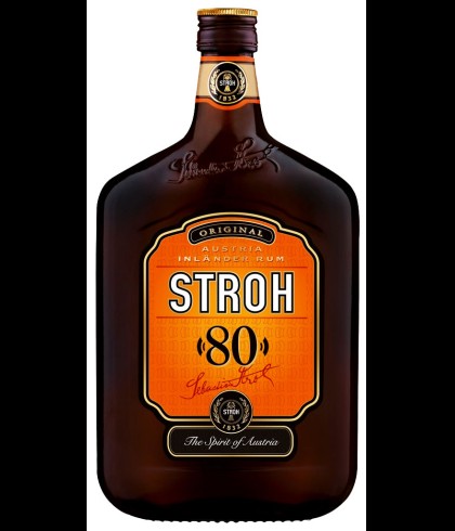 Fles Stroh 80%, rum, op voorraad bij slijterij t Bockje in Bathmen