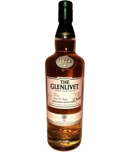 Fles The Glenlivet American Oak Barrel 15 Years Old, single malt whisky, op voorraad bij slijterij t Bockje in Bathmen