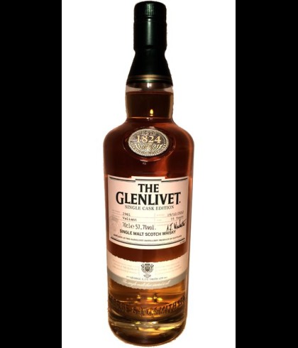 Fles The Glenlivet American Oak Barrel 15 Years Old, single malt whisky, op voorraad bij slijterij t Bockje in Bathmen