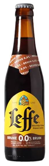 Alcoholvrije drank Leffe Bruin 0.0 van Leffe, bij slijterij ’t Bockje in Bathmen
