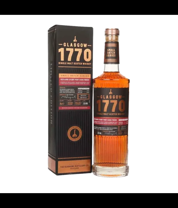 1770 Glasgow Distillery Red Wine & Ruby Port Cask Finish bij t Bockje in Bathmen