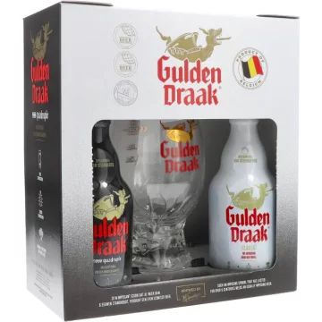Gulden Draak Geschenkverpakking 2x33cl met Drakenei Glas