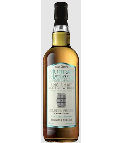 Fles Murray McDavid Glen Elgin Peated Finish, whisky, bij slijterij t Bockje in Bathmen