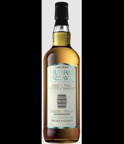 Fles Murray McDavid Glen Elgin Peated Finish, whisky, bij slijterij t Bockje in Bathmen