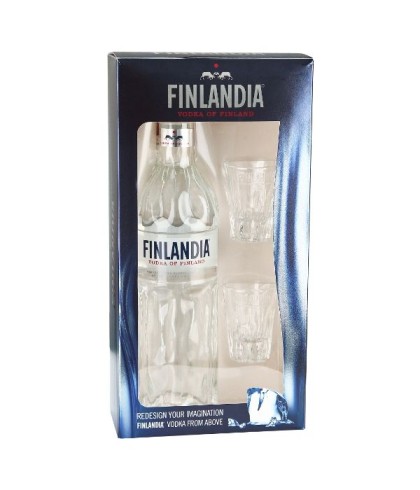 Wodka FINLANDIA vodka giftpack van Finlandia, bij slijterij ’t Bockje in Bathmen